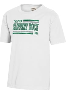 ComfortWash Slippery Rock Youth White Garment Dyed Short Sleeve T-Shirt