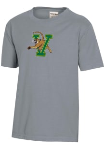 ComfortWash Vermont Catamounts Youth Charcoal Garment Dyed Short Sleeve T-Shirt