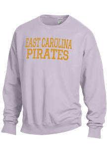 ComfortWash East Carolina Pirates Mens Lavender Garment Dyed Long Sleeve Crew Sweatshirt