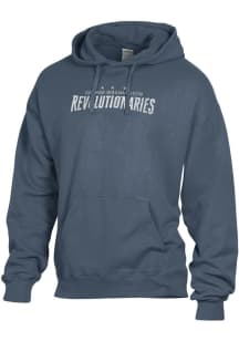 ComfortWash George Washington Revolutionaries Mens Grey Garment Dyed Long Sleeve Hoodie