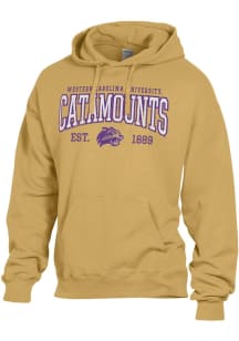 ComfortWash Western Carolina Mens Gold Garment Dyed Long Sleeve Hoodie