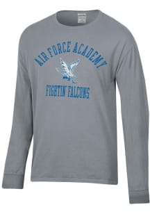 ComfortWash Air Force Falcons Charcoal Garment Dyed Long Sleeve T Shirt