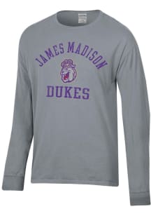 ComfortWash James Madison Dukes Charcoal Garment Dyed Long Sleeve T Shirt