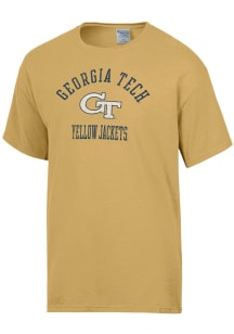ComfortWash GA Tech Yellow Jackets Gold Garment Dyed Short Sleeve T Shirt