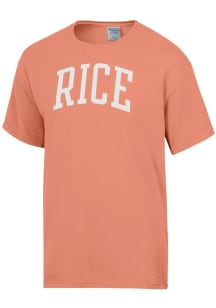 ComfortWash Rice Owls Orange Garment Dyed Design Short Sleeve T Shirt