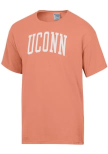 ComfortWash UConn Huskies Orange Garment Dyed Design Short Sleeve T Shirt