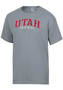 ComfortWash Utah Utes Charcoal Garment Dyed Short Sleeve T Shirt