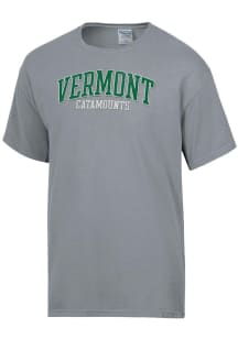 ComfortWash Vermont Catamounts Charcoal Garment Dyed Short Sleeve T Shirt
