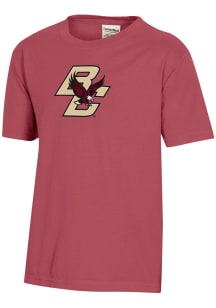 ComfortWash Boston College Eagles Youth Crimson Garment Dyed Short Sleeve T-Shirt