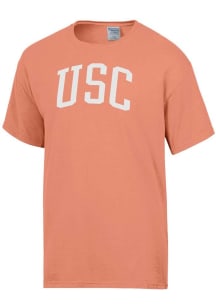 ComfortWash USC Trojans Orange Garment Dyed Design Short Sleeve T Shirt