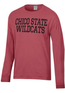 ComfortWash CSU Chico Wildcats Crimson Garment Dyed Long Sleeve T Shirt