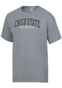 ComfortWash CSU Chico Wildcats Charcoal Garment Dyed Short Sleeve T Shirt