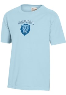 ComfortWash Columbia University Lions Youth Light Blue Garment Dyed Short Sleeve T-Shirt