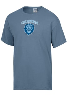 ComfortWash Columbia University Lions Blue Garment Dyed Short Sleeve T Shirt