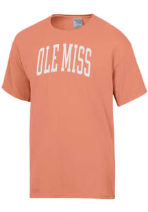 ComfortWash Ole Miss Rebels Orange Garment Dyed Design Short Sleeve T Shirt