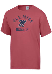 ComfortWash Ole Miss Rebels Crimson Garment Dyed Short Sleeve T Shirt