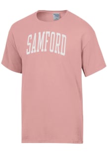 ComfortWash Samford University Bulldogs Pink Garment Dyed Short Sleeve T Shirt