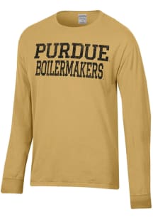 ComfortWash Purdue Boilermakers Gold Garment Dyed Long Sleeve T Shirt