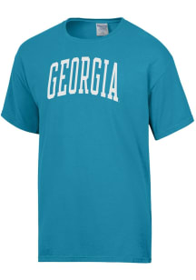 ComfortWash Georgia Bulldogs Blue Garment Dyed Short Sleeve T Shirt