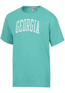ComfortWash Georgia Bulldogs Green Garment Dyed Short Sleeve T Shirt