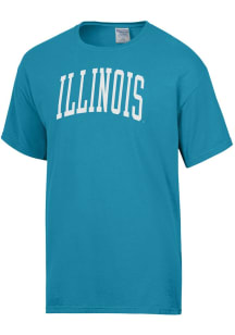 ComfortWash Illinois Fighting Illini Blue Garment Dyed Short Sleeve T Shirt