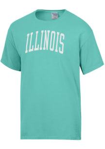 ComfortWash Illinois Fighting Illini Green Garment Dyed Short Sleeve T Shirt