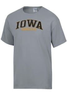 ComfortWash Iowa Hawkeyes Charcoal Garment Dyed Short Sleeve T Shirt