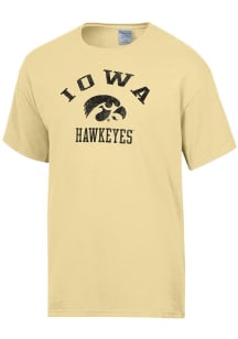 ComfortWash Iowa Hawkeyes Yellow Garment Dyed Short Sleeve T Shirt