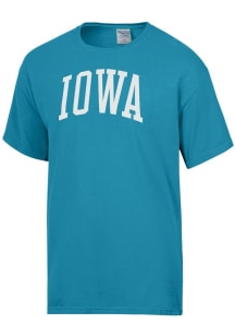 ComfortWash Iowa Hawkeyes Blue Garment Dyed Short Sleeve T Shirt