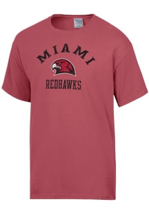 ComfortWash Miami RedHawks Crimson Garment Dyed Short Sleeve T Shirt