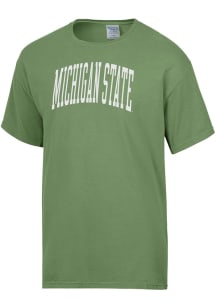 ComfortWash Michigan State Spartans Green Garment Dyed Short Sleeve T Shirt