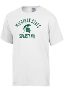 ComfortWash Michigan State Spartans White Garment Dyed Short Sleeve T Shirt