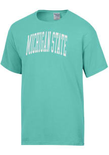 ComfortWash Michigan State Spartans Green Garment Dyed Short Sleeve T Shirt