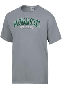 ComfortWash Michigan State Spartans Charcoal Garment Dyed Short Sleeve T Shirt
