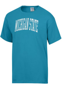 ComfortWash Michigan State Spartans Blue Garment Dyed Short Sleeve T Shirt