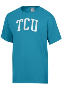 ComfortWash TCU Horned Frogs Blue Garment Dyed Short Sleeve T Shirt