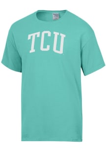 ComfortWash TCU Horned Frogs Green Garment Dyed Short Sleeve T Shirt