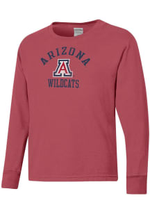 ComfortWash Arizona Wildcats Youth Crimson Garment Dyed Long Sleeve T-Shirt