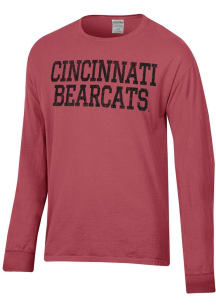 ComfortWash Cincinnati Bearcats Crimson Garment Dyed Long Sleeve T Shirt