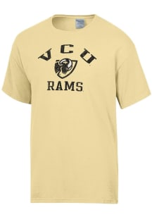 ComfortWash VCU Rams Yellow Garment Dyed Arch Short Sleeve T Shirt