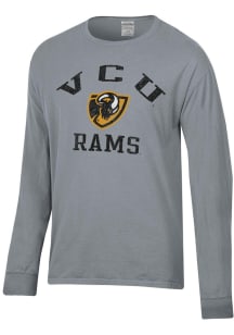 ComfortWash VCU Rams Grey Garment Dyed Long Sleeve T Shirt