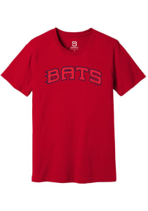 Summit Sportswear Louisville Bats Red Alt Logo Wordmark Short Sleeve T Shirt