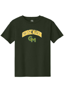 Summit Sportswear George Mason University Youth Green Arch Logo Short Sleeve T-Shirt