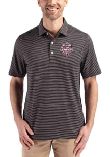 Cutter and Buck Indiana Hoosiers Mens Black 2025 CFP National Champions Forge Eco Fine Line Short..