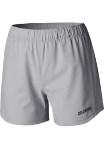 Columbia Colorado Buffaloes Womens Grey Heat Seal Tamiami Pull-On Shorts