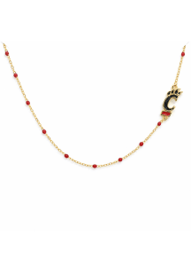 Cincinnati Bearcats Enamel Side Set Logo Necklace