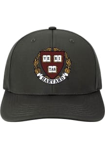 Legacy Harvard Crimson Back Nine Adjustable Hat - Black