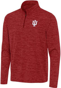 Antigua Indiana Hoosiers Mens Crimson Eternal Long Sleeve Qtr Zip Pullover