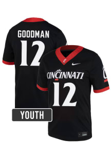 Brooks Goodman Cincinnati Bearcats Youth Black Nike NIL Name And Number Football Jersey