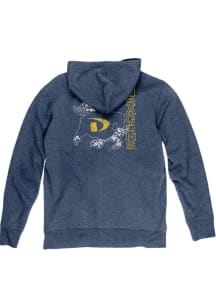 Blue 84 Drexel Dragons Mens Navy Blue Front Back Laguna Long Sleeve Full Zip Jacket